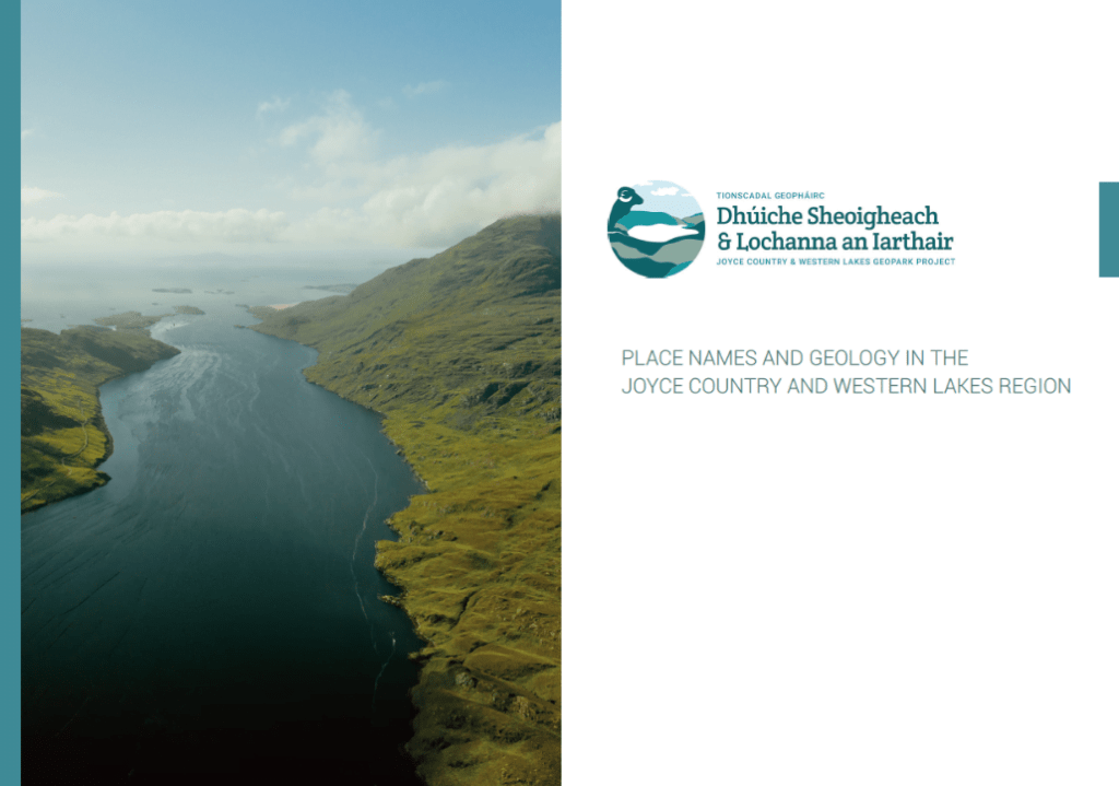 cover page of place names and geology booklet