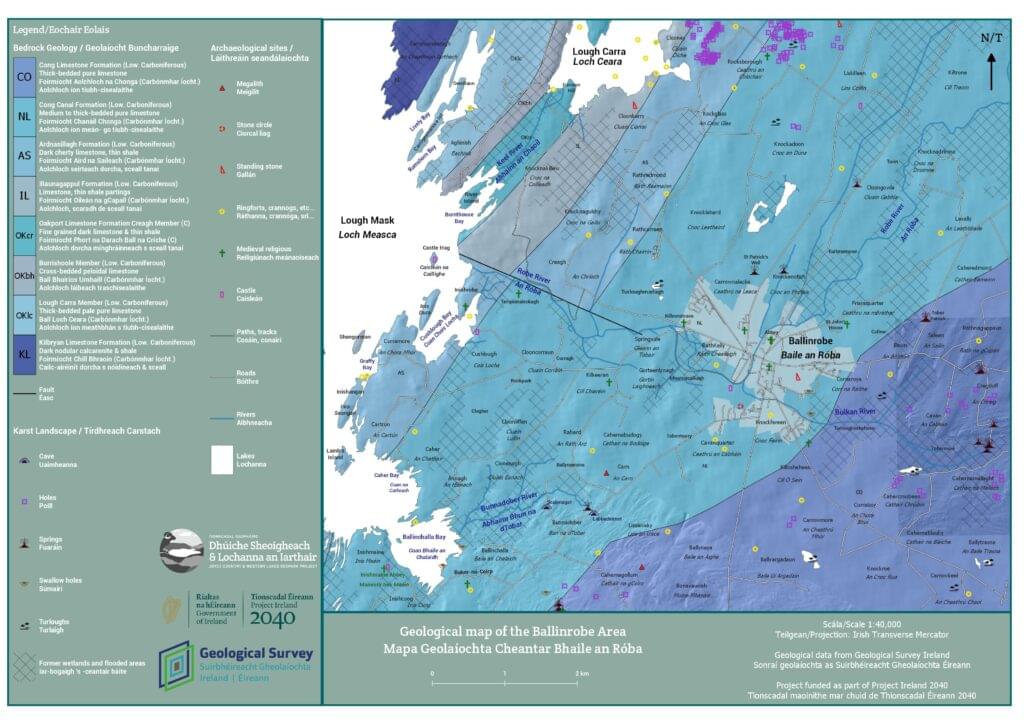 Ballinrobe geological map