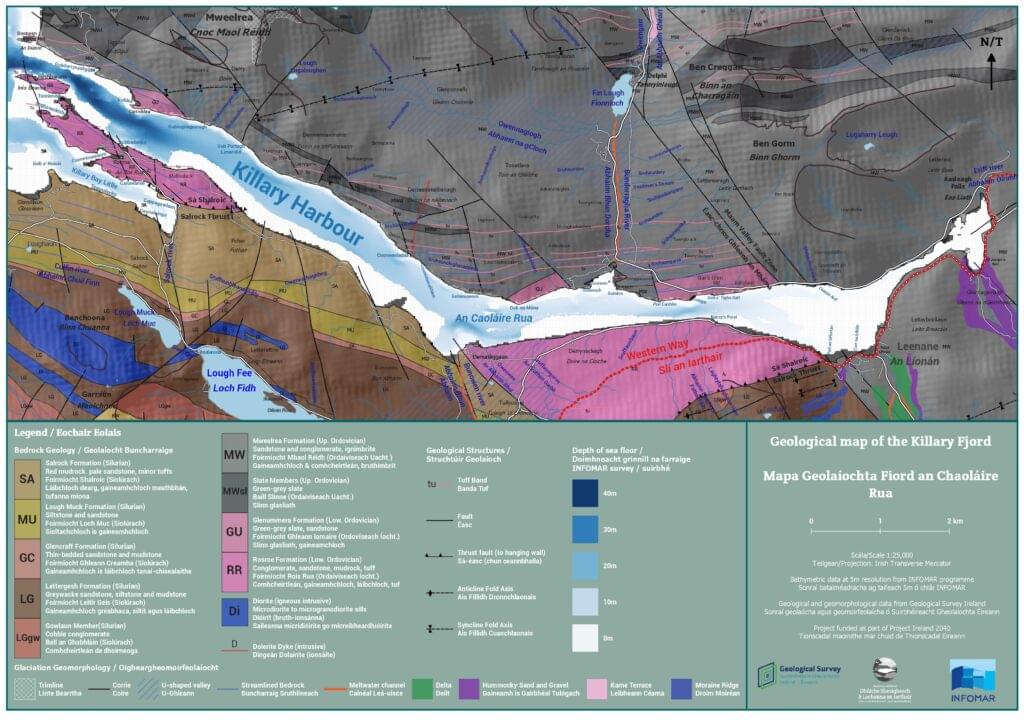 Killary Fjord geological map