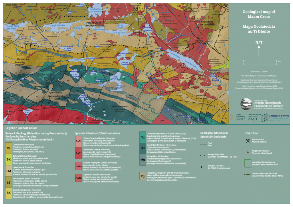 Maam Cross geological map