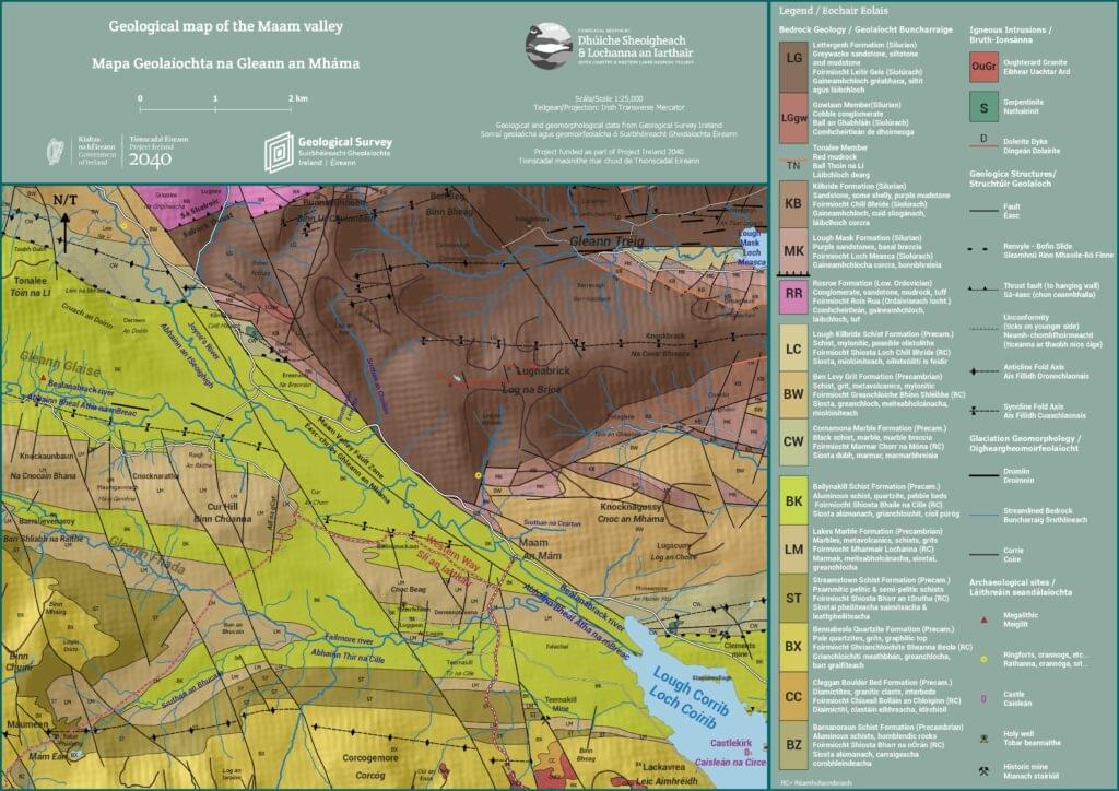 Maam valley geological map