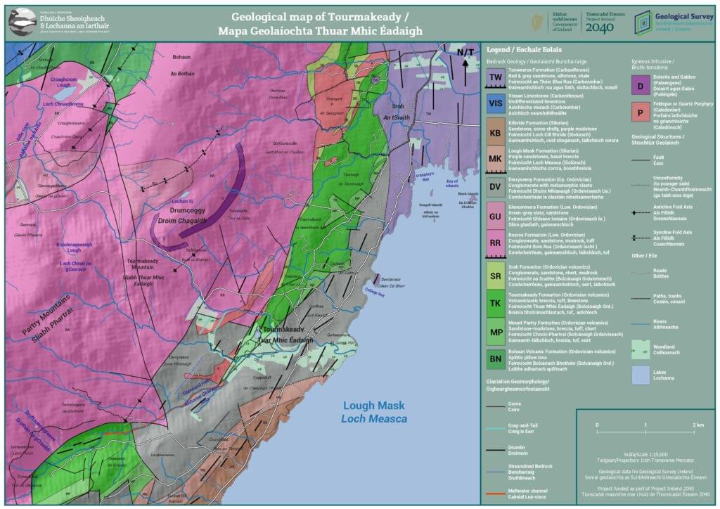 Tourmakeady geological map